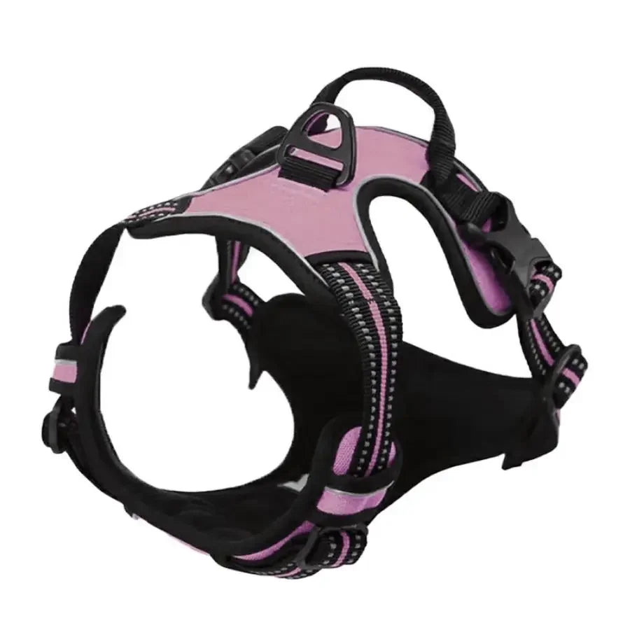 Dog Harness Without a Leash, Front Buckle, Heavy-Duty Reflective, Easy-to-Control Handle for Pet Dogs, Specially Designed for Walks