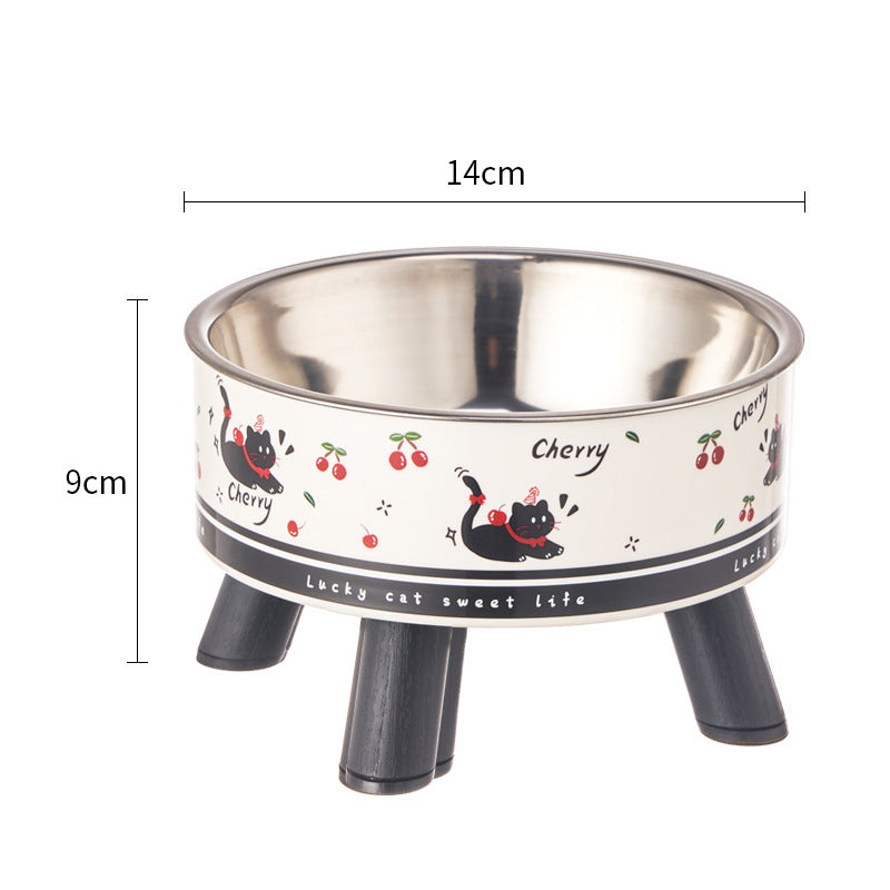 Raised bowl for cats and dogs – anti-tip, stainless steel