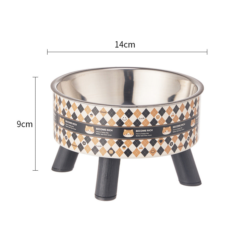 Raised bowl for cats and dogs – anti-tip, stainless steel