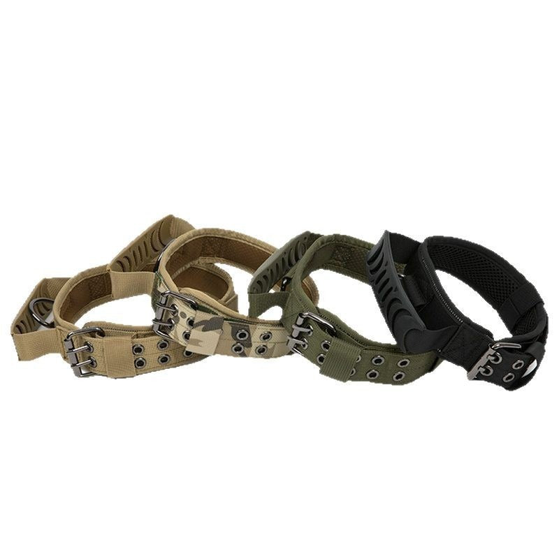 Tactical Nylon Dog Collar - Heavy-Duty, Adjustable, for Medium and Large Dogs