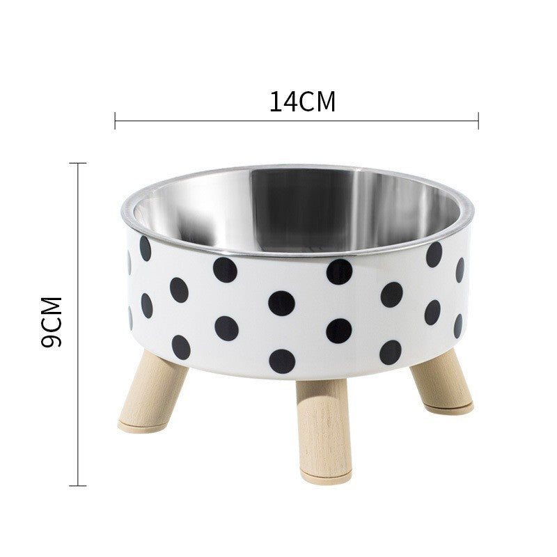Raised bowl for cats and dogs – anti-tip, stainless steel