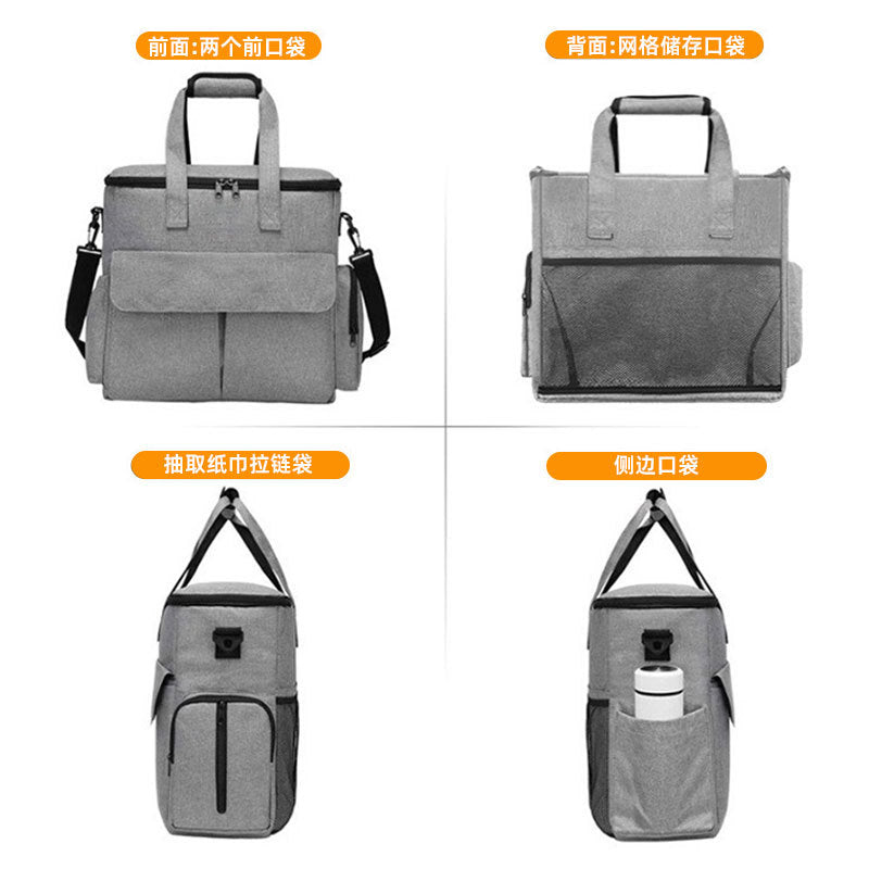Pet Food and Accessories Backpack – Foldable, Oxford Fabric, Set of 6 Pieces