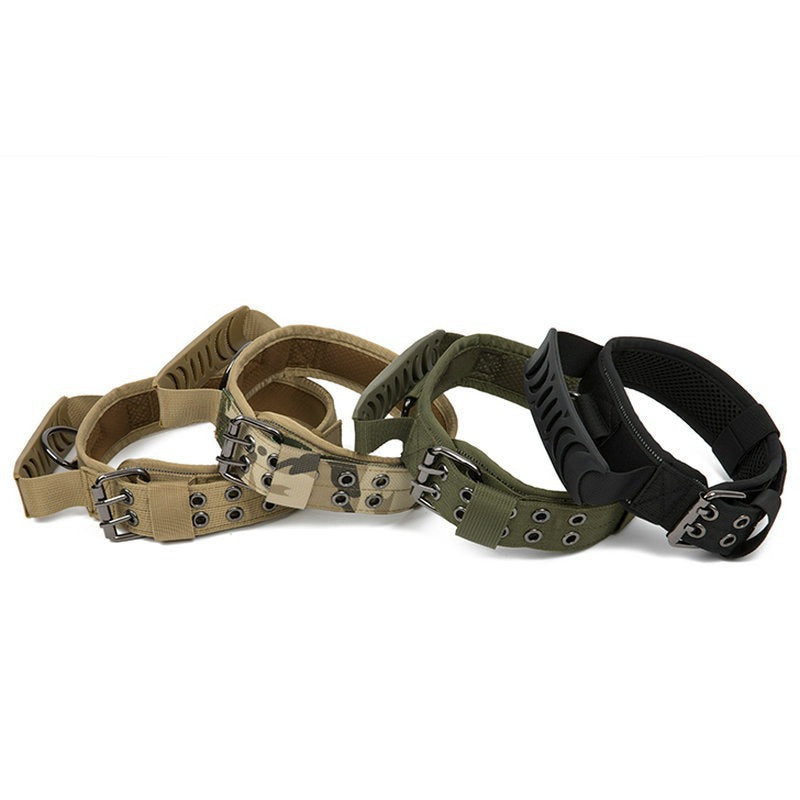 Tactical Nylon Dog Collar - Heavy-Duty, Adjustable, for Medium and Large Dogs