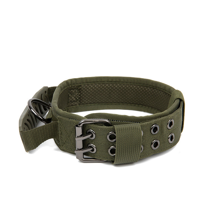 Tactical Nylon Dog Collar - Heavy-Duty, Adjustable, for Medium and Large Dogs