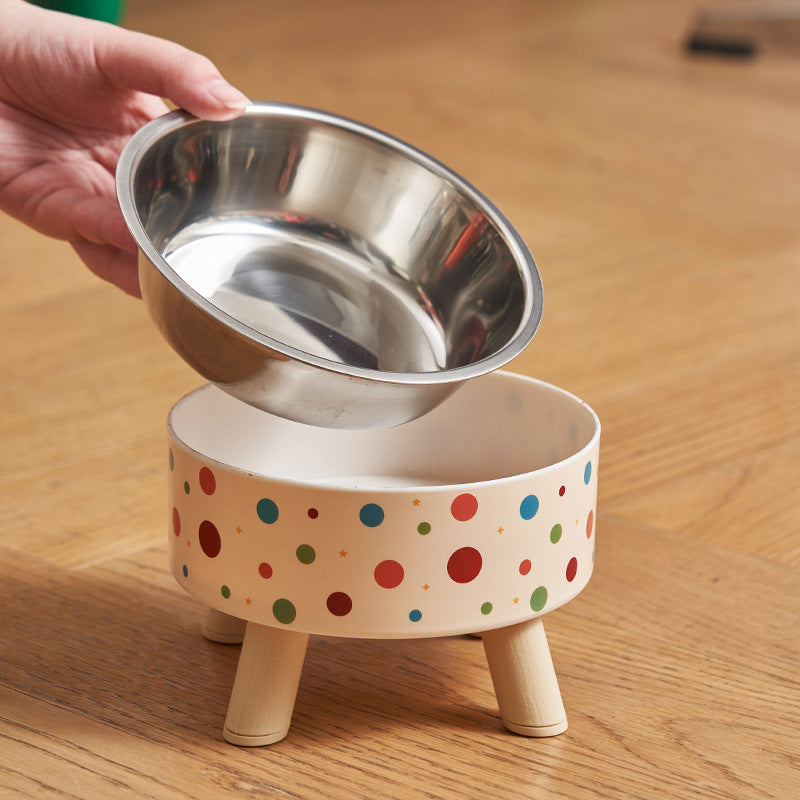 Raised bowl for cats and dogs – anti-tip, stainless steel