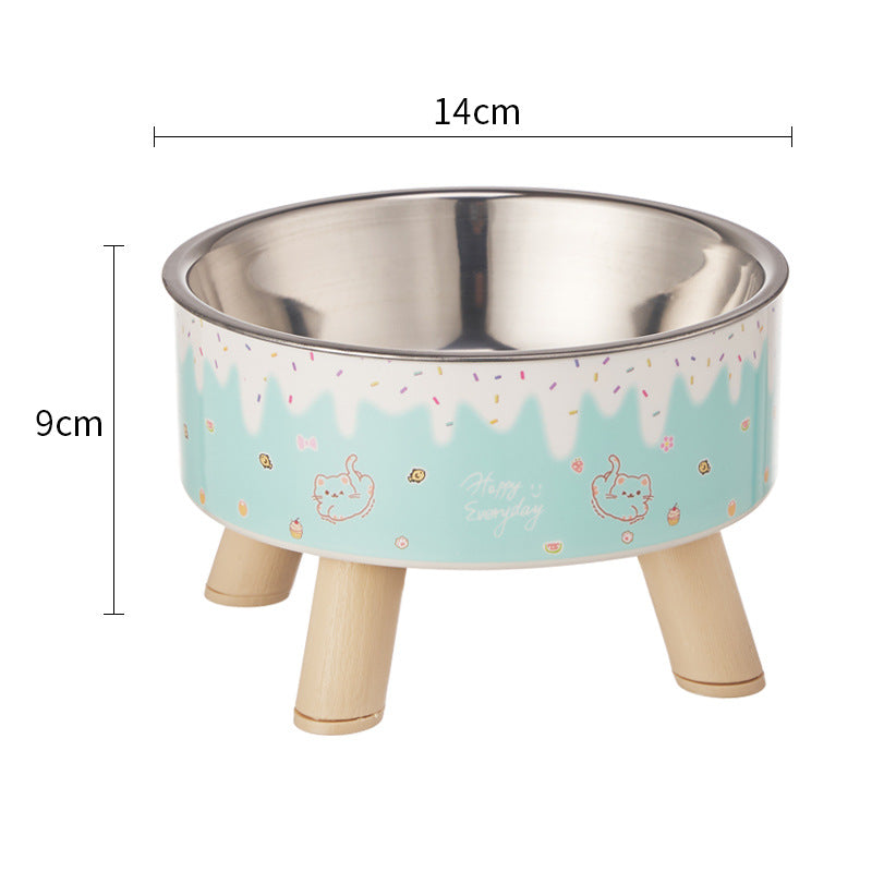 Raised bowl for cats and dogs – anti-tip, stainless steel