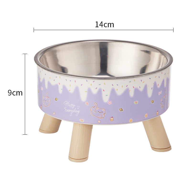 Raised bowl for cats and dogs – anti-tip, stainless steel