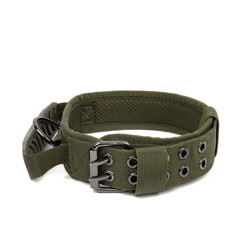Tactical Nylon Dog Collar - Heavy-Duty, Adjustable, for Medium and Large Dogs