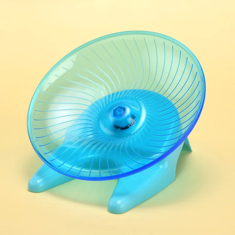 Silent Running Wheel for Small Pets - Quiet Safe Exercise Equipment Ideal for Hamsters, Mice, Parrots, and Other Small Animals