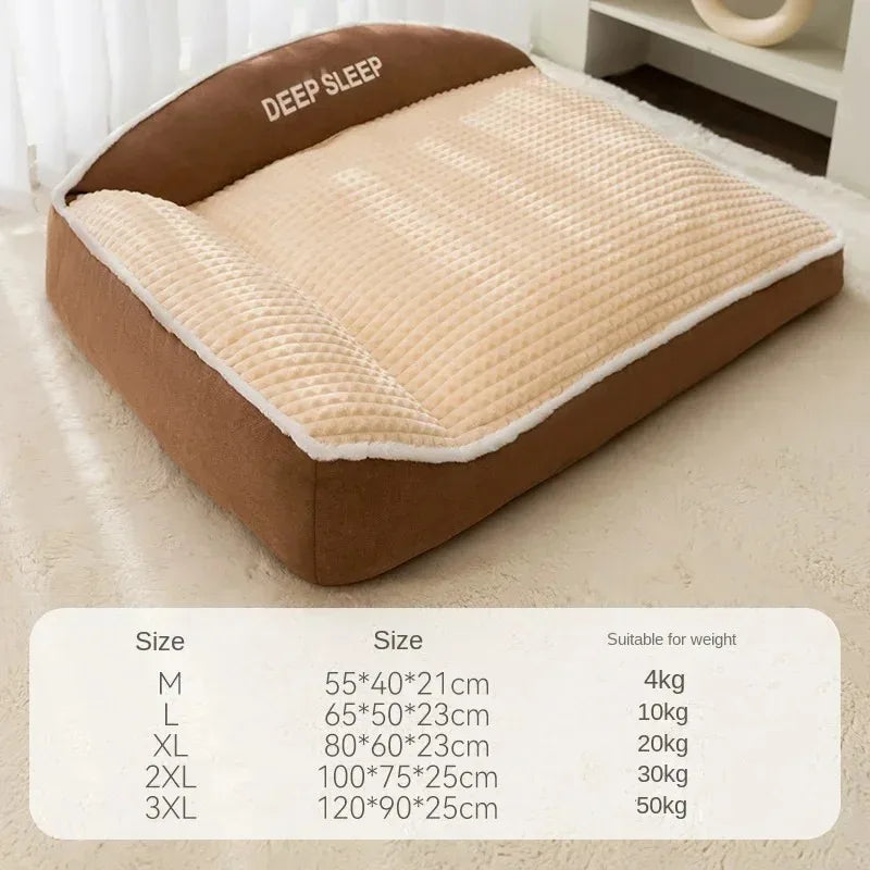 Topli kord sofa-krevet za pse – M–XXXL, 2 boje