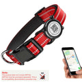 Waterproof Air Tag Dog Collar with AirTag Holder & QR Code, Reflective Soft Padded & Safety Buckle, AirTag Pet Collar for Dogs