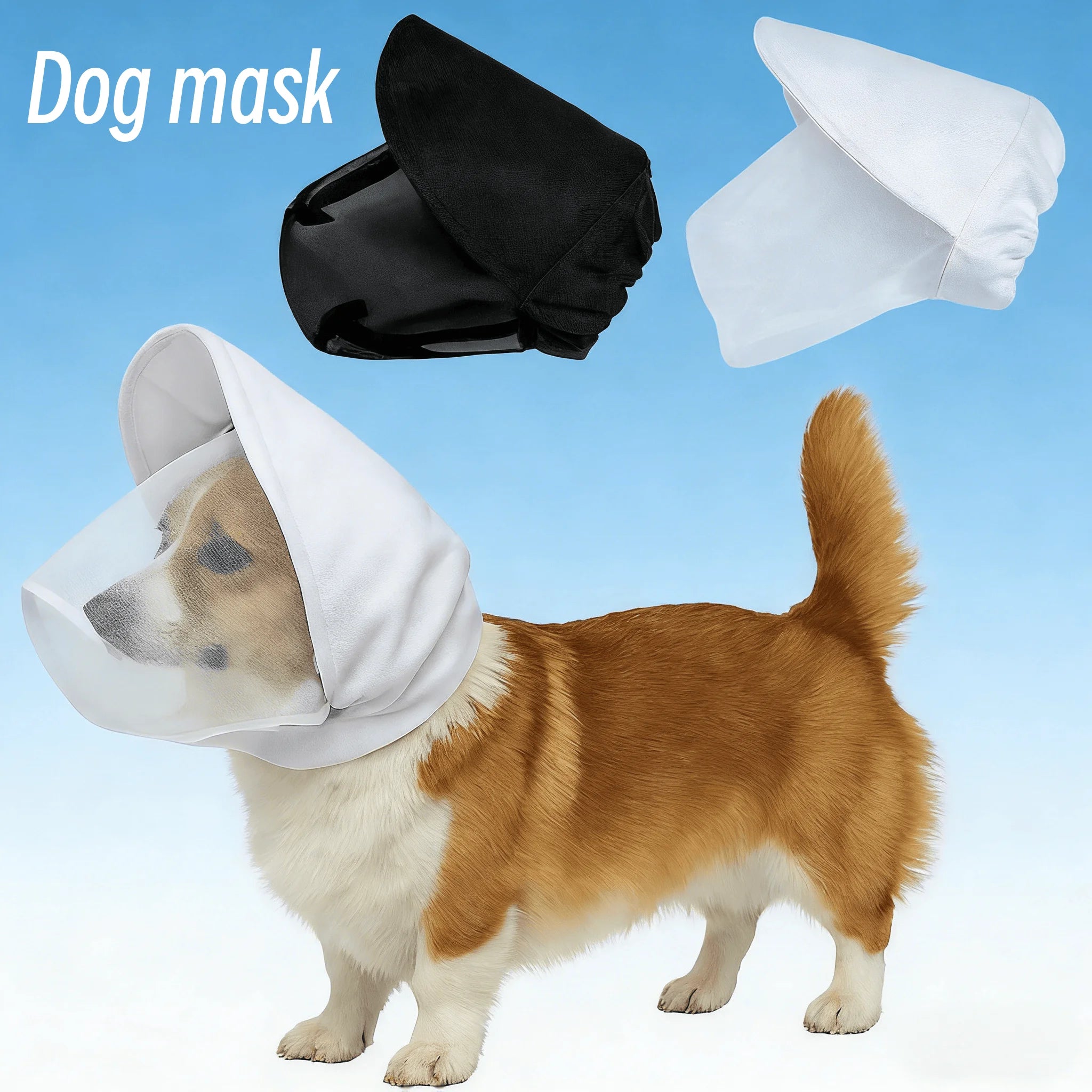 Protective Mask for Dogs to Prevent Accidental Eating Prevent Barking Bite Eat Indiscriminately and Prevent Mosquito Bites When