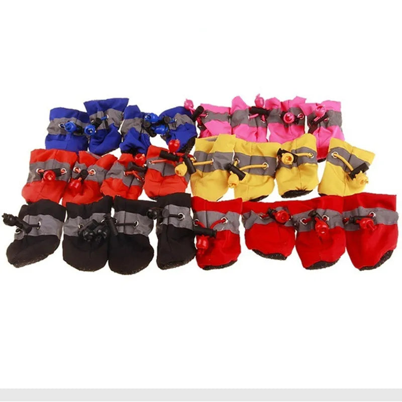 Waterproof Dog Boots – 4 pcs, anti-slip, for rain and walks