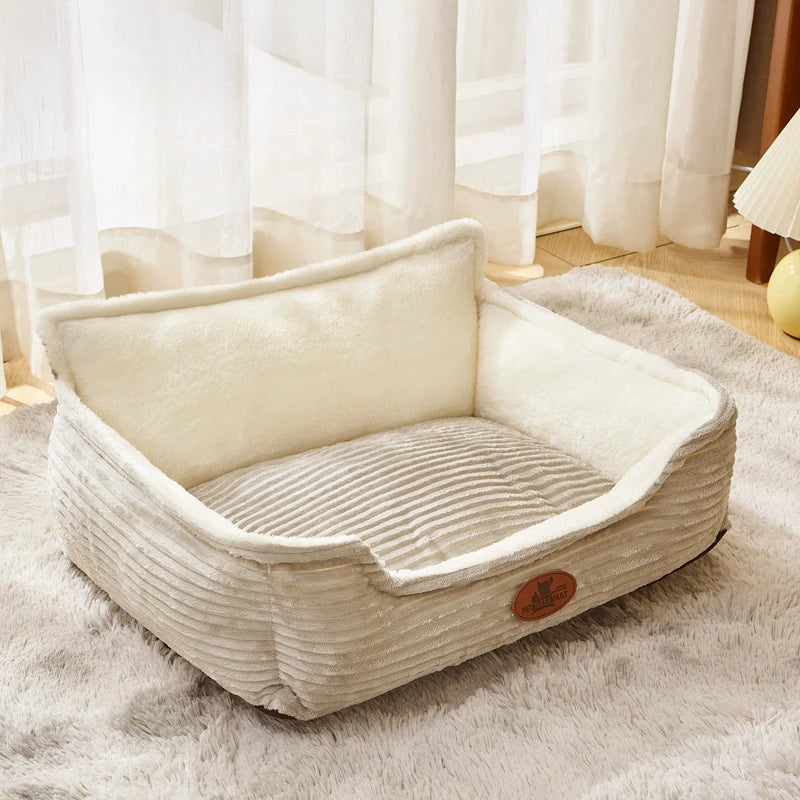 Sofa krevet za pse i mačke – kord, periv, za sve sezone, S–L