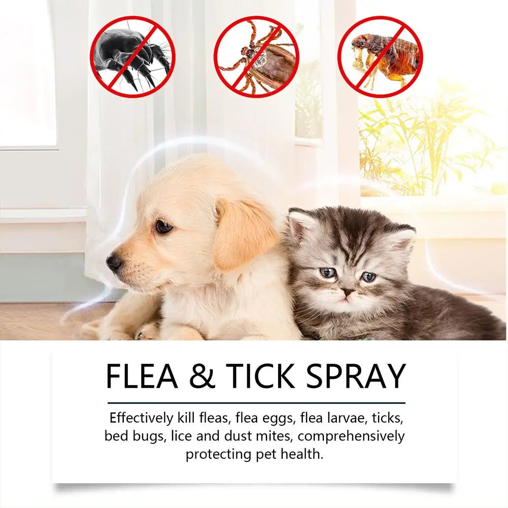 Pet Insect Repellent Dog Cat Hair Skin Insect Repellent Spray Daily Gentle Care Agent Repel Fleas Ticks Mites Pet Cleaning Spray