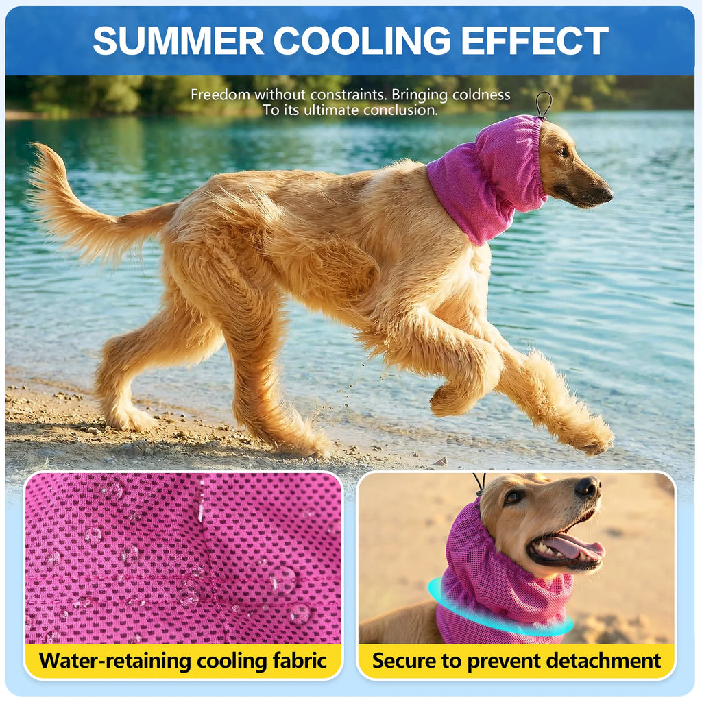 Dog Cooling Bandanas Neck Wraps Ice Scarf Pet Dog Cooling Collar Hunting Training Hiking Camping Accessories for Summer