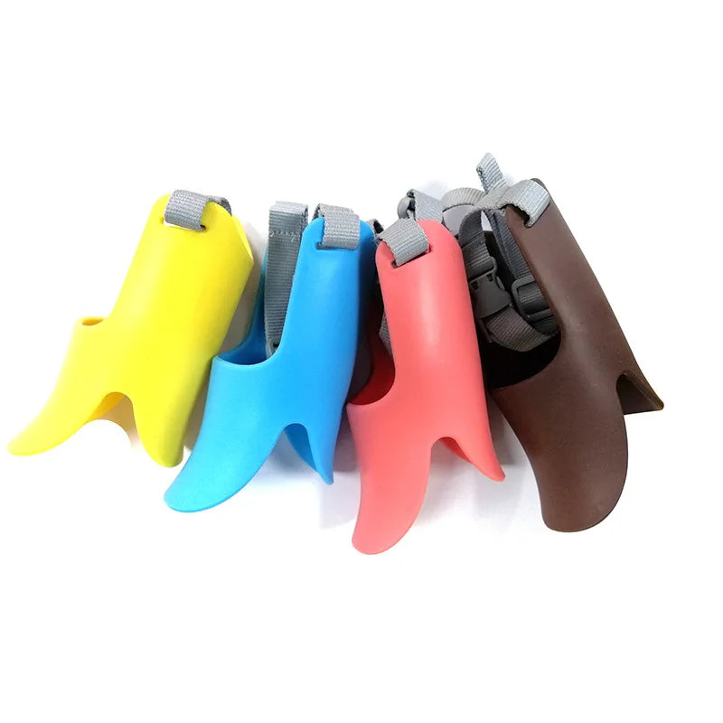OUWO Pet Dog Plastic Duck Cover For Pet Anti-Bite Lick Stop Barking Dog Mask Safe Adjustable Mouthpiece Cover Pet Tools
