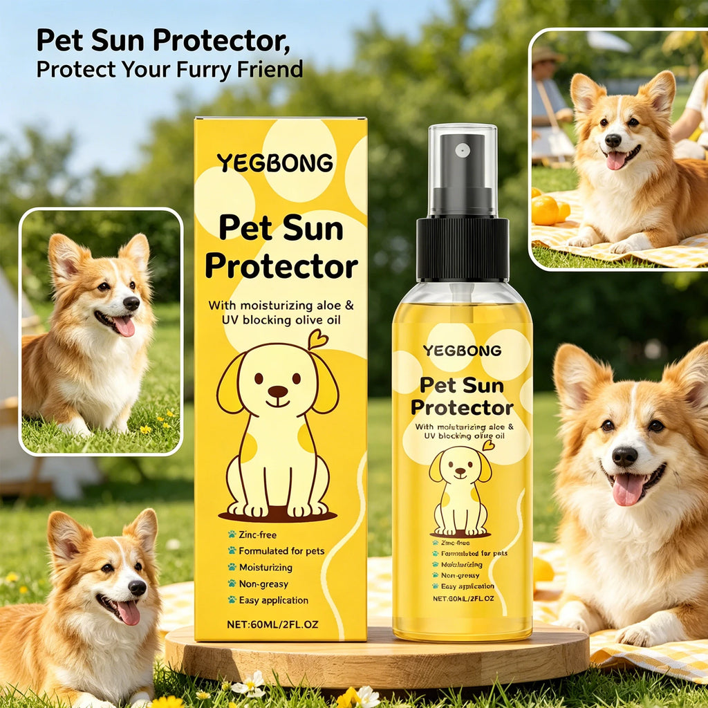 Pet Sunscreen Spray For Dogs UV Protection Moisturizing Sunblock For Nose Ears Paws Sensitive Skin Outdoor Summer Dog Skin Care