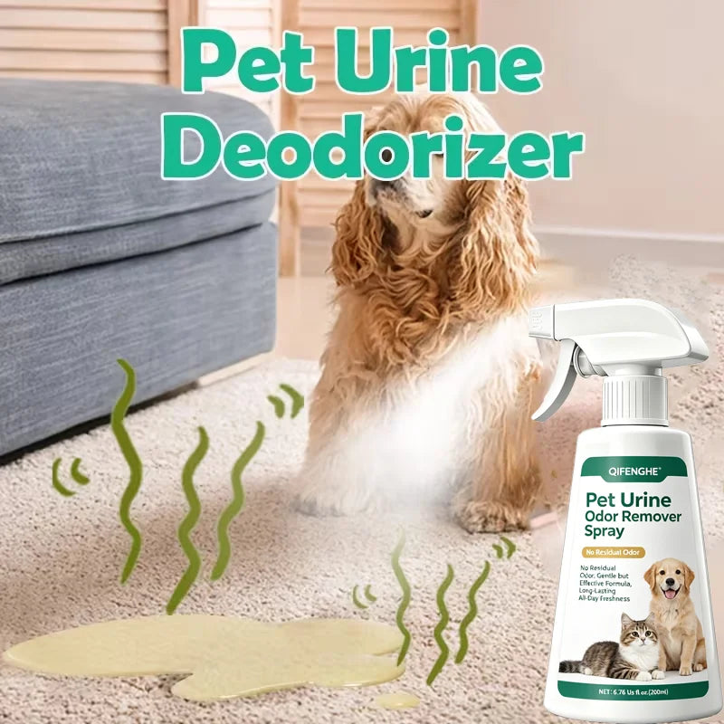 Pet Urine Deodorizer Spray, Powerful Odor Elimination, Gentle and Safe Formula, Long-Lasting Freshness for Home Pet Care