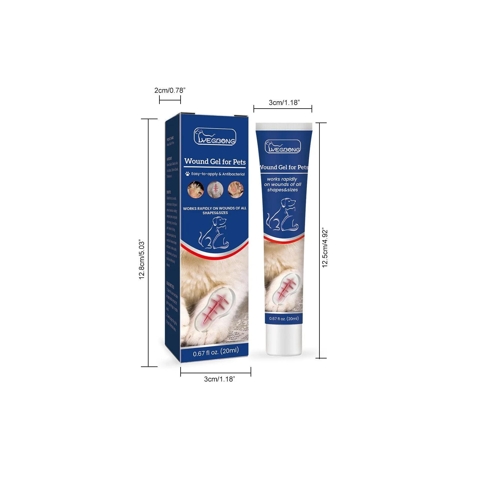 Pet Wound Liquid Band Aid Cat and Dog Wound Fluid Skin Care Gel for Dogs and Cats Gentle Skin Care Gel