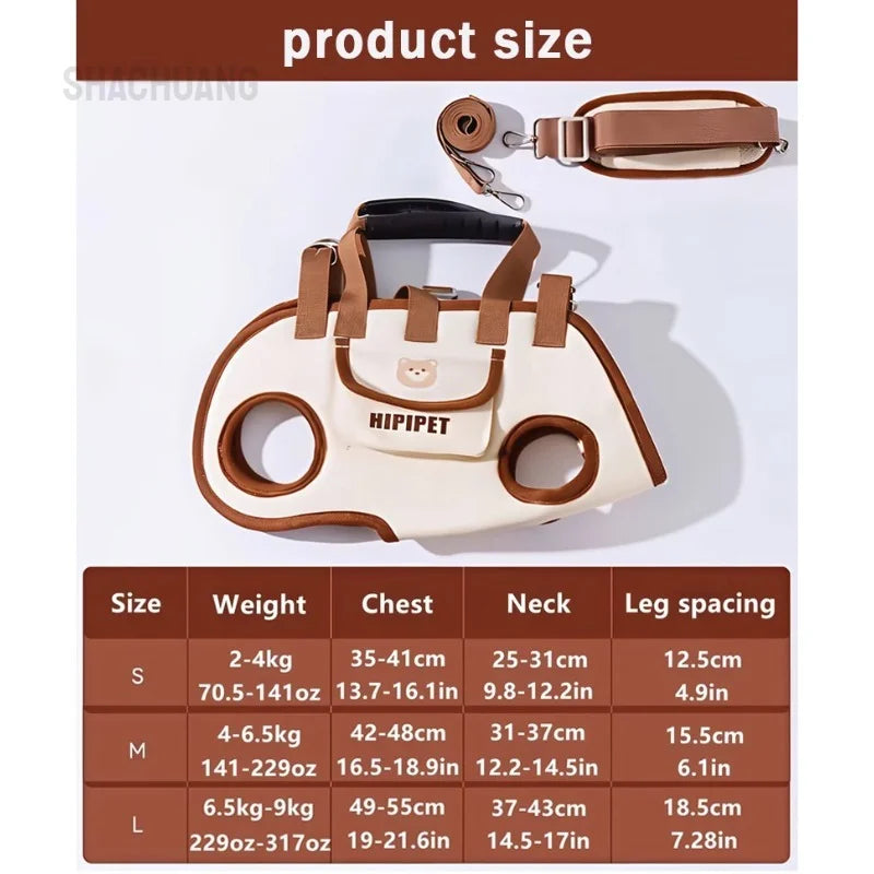 Portable Pet Carrier Bag for Cats and Small Dogs Breathable Lightweight Crossbody Handheld Outdoor Travel Carrier Adjustable Strap