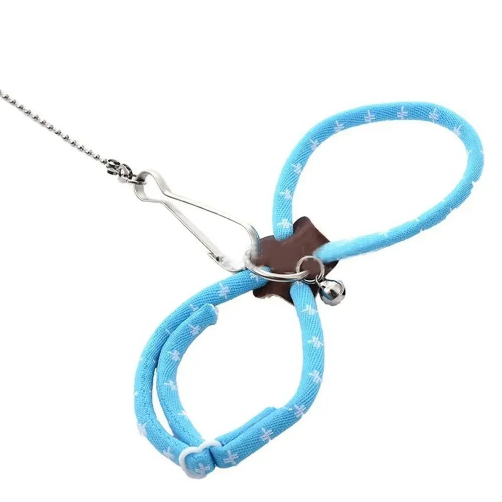 Adjustable Harness with Leash for Small Pets – Birds, Hamsters, Guinea Pigs, Rats
