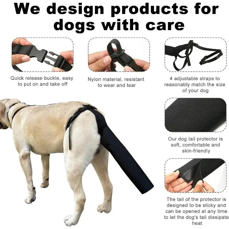 Dog Tail Safety Guard Comfortable Breathable Protector Sleeve Universal Size for Daily Protection and Healing Pet Supplies