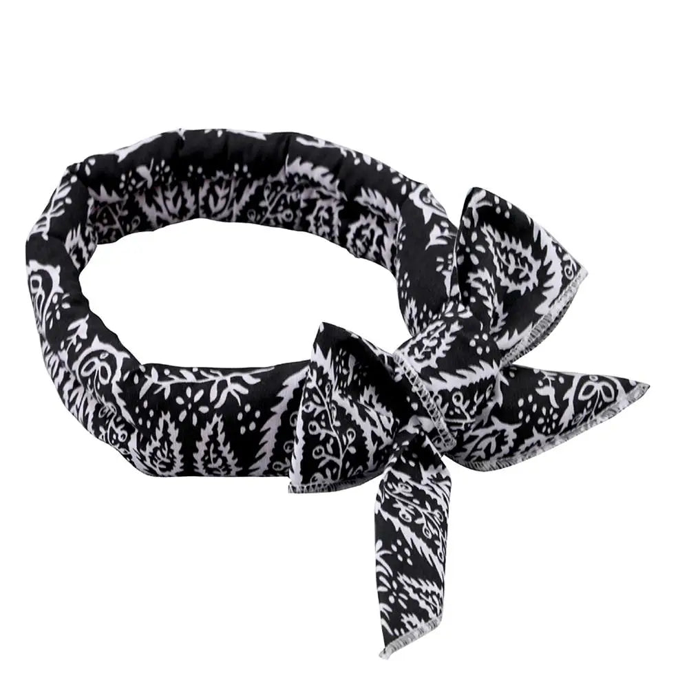 Cooling Pet Bandana for Dogs and Cats Summer Heat Relief Cotton Polyester Blend Adjustable Easy to Soak Use Lightweight Breathable