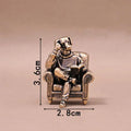 Dog CEO Miniature Figurine Retro Desktop Office Decor Retro Desktop Office Decor Collectible Ornament
