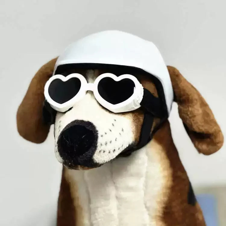Pet Helmets, Cat Helmet, Dog Helmet - Outdoor Mini Head Protection Safe Hat Dog Motorcycle Helmet Pet Photo Props Accessories