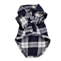 Small Dog and Cat Plaid Shirt Jacket, British Style Lapel Button-up Pet Clothes, Cute Stylish Outfit for Tiny Breeds and Kittens