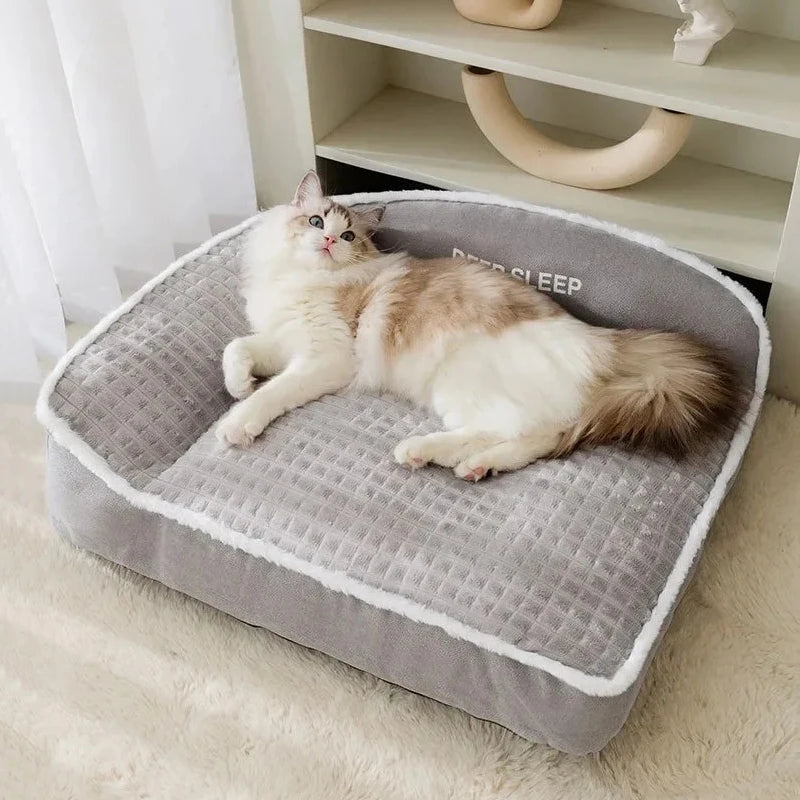 Topli kord sofa-krevet za pse – M–XXXL, 2 boje