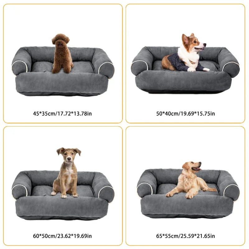 Meki ležaj-sofa za pse – pravougaoni, topli, protivklizni