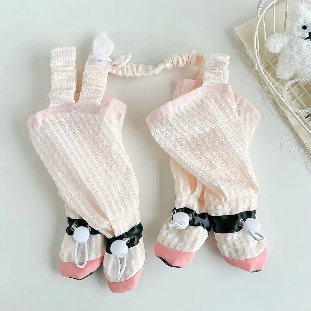 Full Leg Protection Pet Strolling Going Out Pants Adjustable Anti-Slip Dog Four-Legged Pants Dust-Proof Dog Boot Leggings
