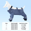Waterproof Dog Raincoat Four Legs Full Body Coverage Durable Pet Anti Dirty Clothing Outdoor Walking Paw Protector Windproof