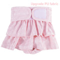 Adjustable Female Dog Diapers Reusable Washable Diapers for Small and Medium Dogs Solid Color Dog Dress Cute Pet Supplies