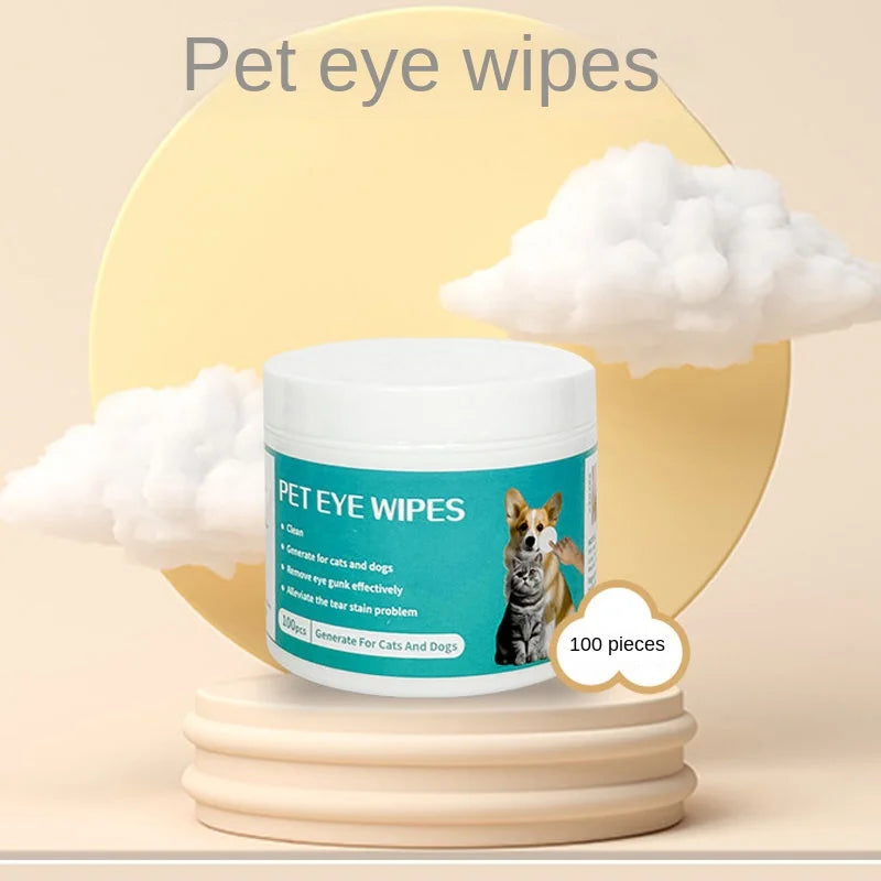 Pet Ear Cleaning Wipes Pet Eye Wipes Cats and Dogs Tearmark Wet Wipes Cats and Dogs Universal No Irritation Cleaning Products