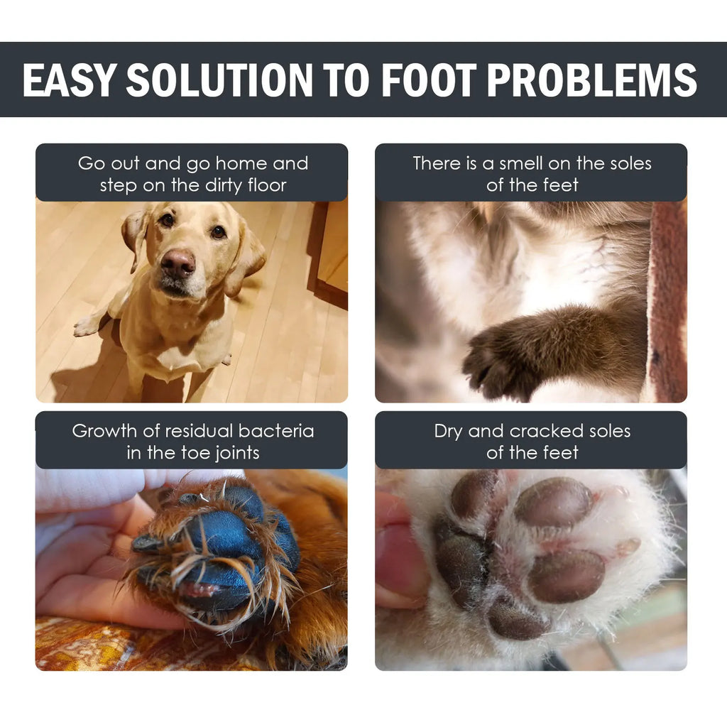 Pet Paw Cleaner With Brush For Dog And Cat pH Balanced Sensitive Skin Waterless Keep Moisturizing Pet Foot Cleaning Shampoo Foam