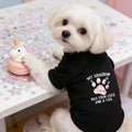 Printed Shirt for Small and Medium Dogs – Hoodie for All Seasons