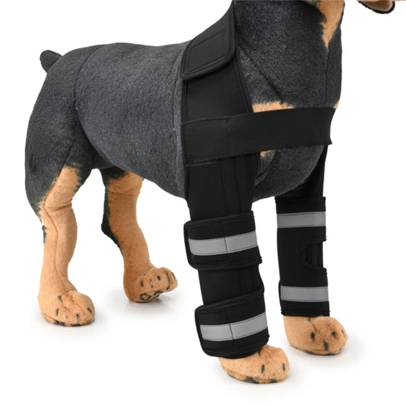 2023 Front Dog Elbow Protector, Dog Knee Guard, Dog Leg Brace Sleeve, Dog Knee Cover, Anti-Licking Wound Dog Recovery Leg Cover