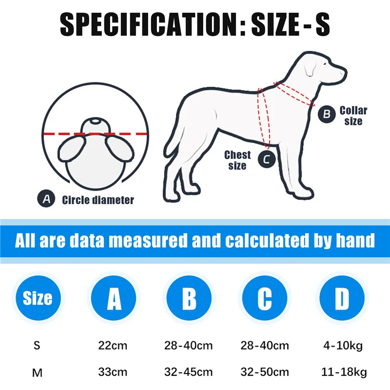 Dog Halo Harness, Protective Halo Dog Collar for Blind Dogs, Confidence-Building Harness Guiding Device, Blind Dog-AS97