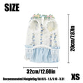 Pet Embroidered Dress Small & Medium Dog Teddy Hollowed-out Vest Puppy Clothes Summer Cat Tassel Dress Spring Pet Clothing