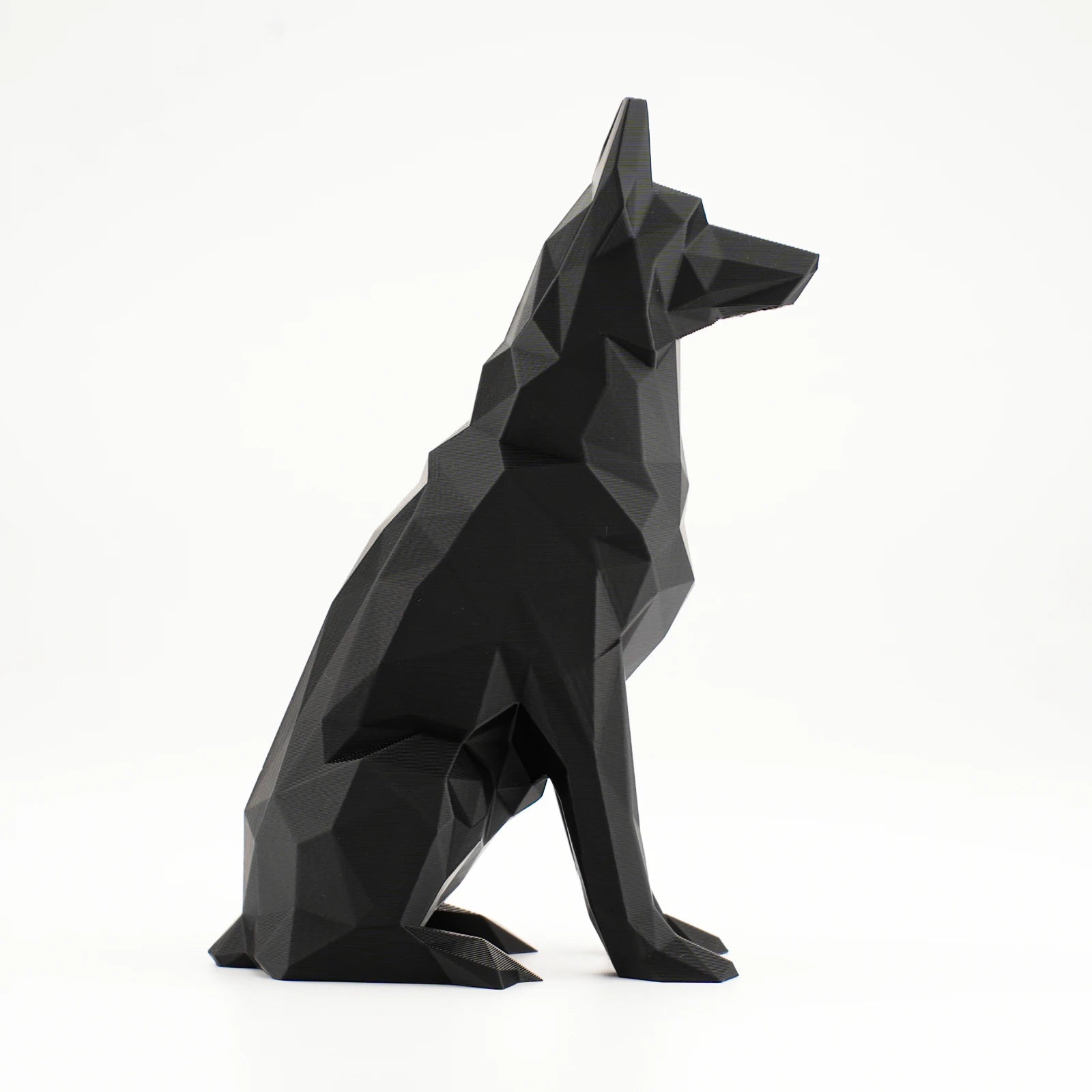 Dog Figurine Animal Statues Black German Shepherd Sculptures Ornament Elegant Designs for Room & Car Decoration Idea Festive Gift