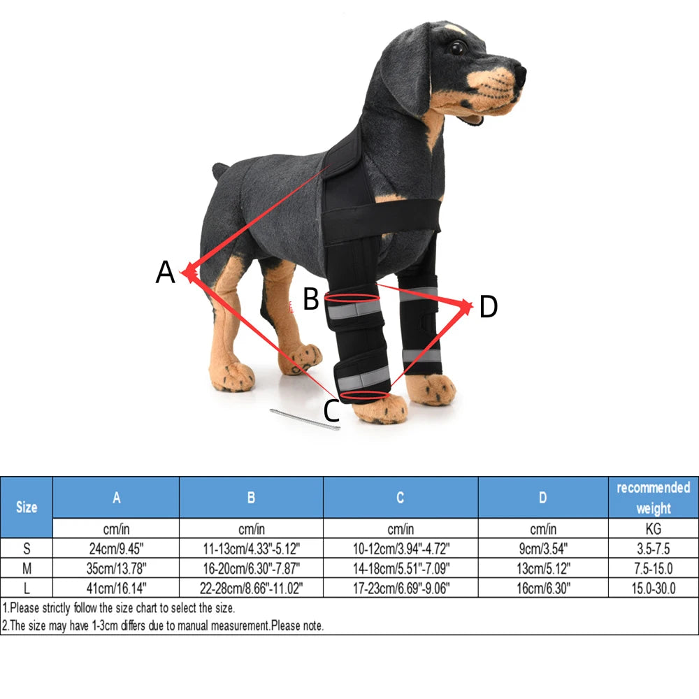 2023 Front Dog Elbow Protector, Dog Knee Guard, Dog Leg Brace Sleeve, Dog Knee Cover, Anti-Licking Wound Dog Recovery Leg Cover