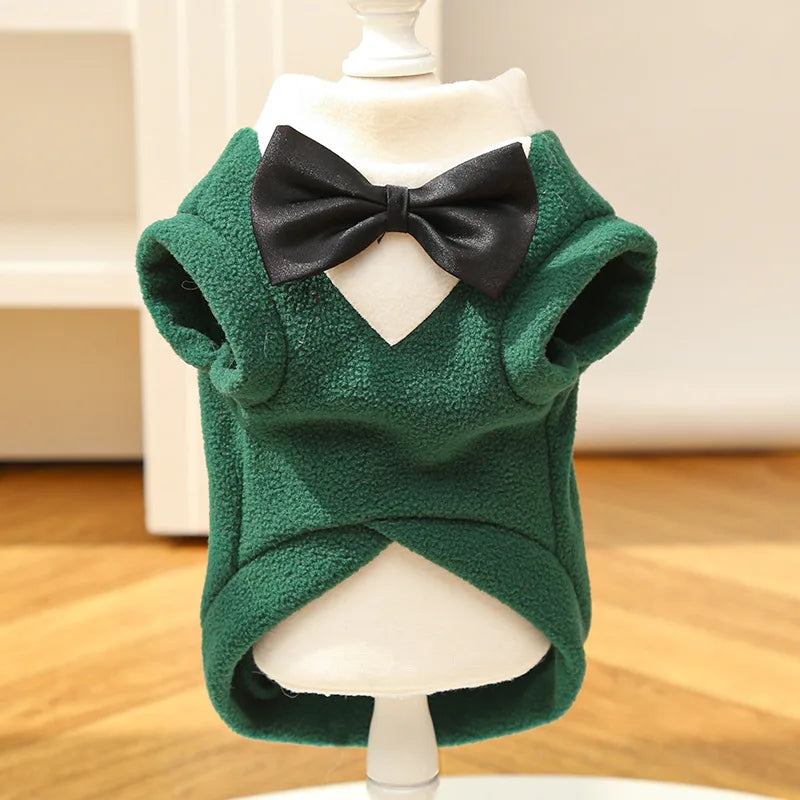 Formal Suits for Small Dogs and Cats – Tuxedo with Bow Tie, Weddings and Celebrations