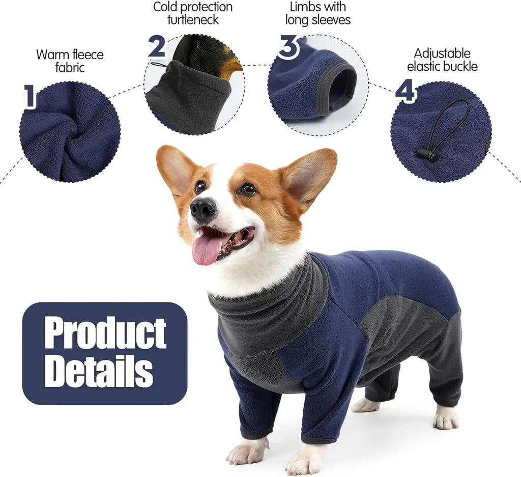 Pet Dog Clothes Fashion Fleece Warm Sweater Coat Winter Onesies for Small, Medium, Large Dogs Jackets Costumes Supplies