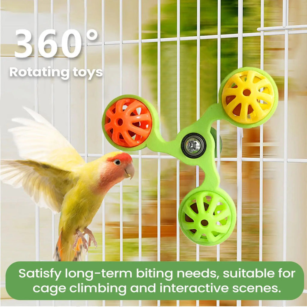 Interactive Swirling Toy for Parrots – Stimulation, Entertainment, and Chewing