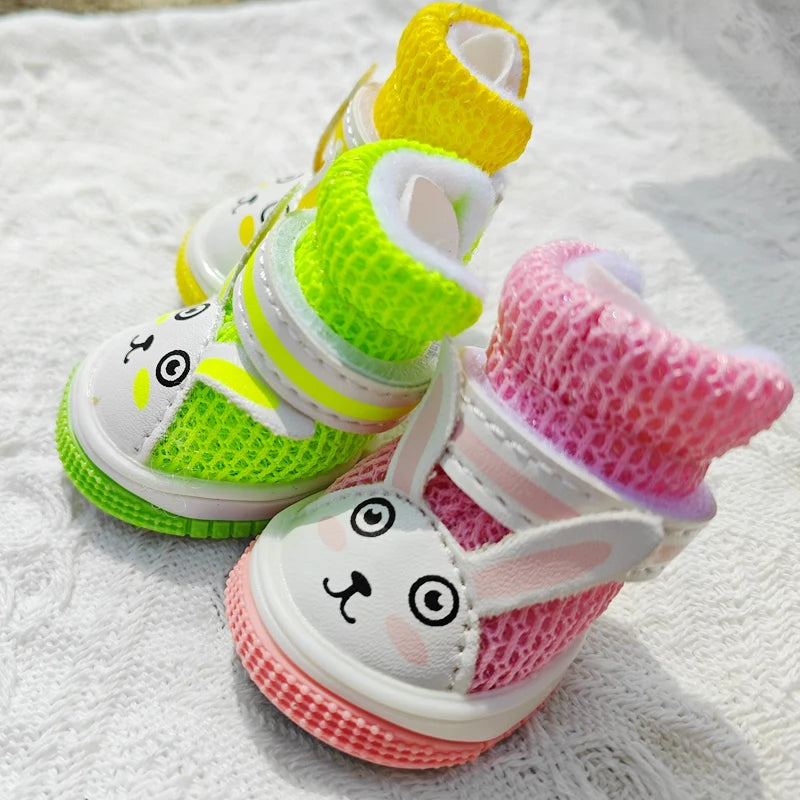 Summer Animal Cute Rabbit Dog Sneakers For Small Puppy Breathable Pet Sandal Shoes Footwear Boots Accessories Chihuahua Yorkie