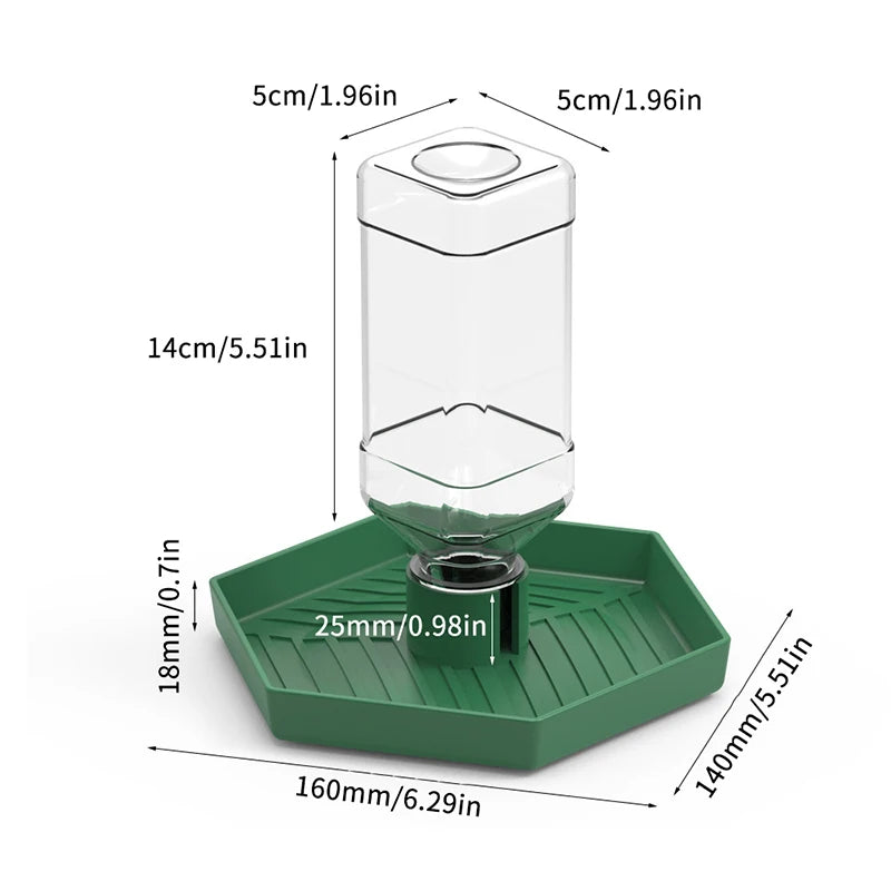 Reptiles Water Feeder Bowl Food Feeder Bottle For Reptiles Pet Anti-slip Automatic Dispenser For Lizards