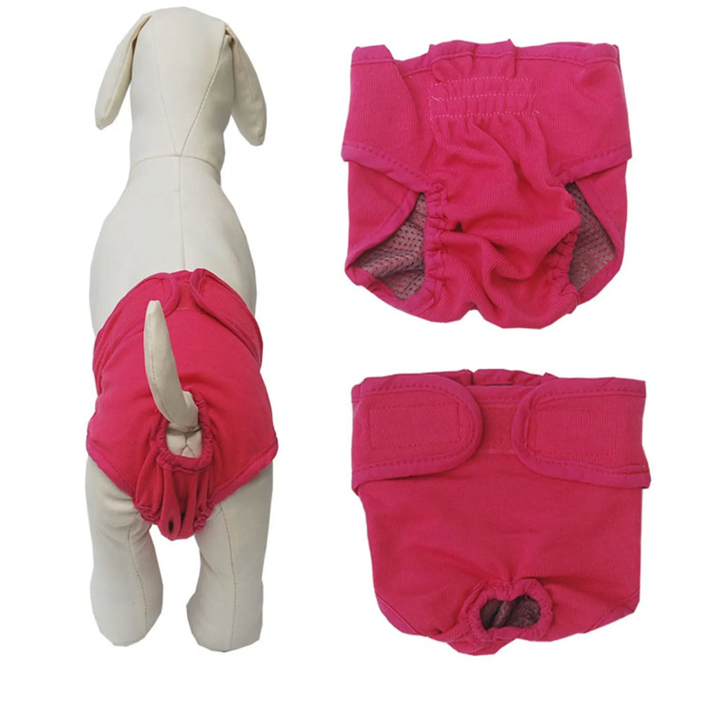 Washable Female Dog Diapers for Small and Medium Dogs Adjustable Pet Physiological Pants
